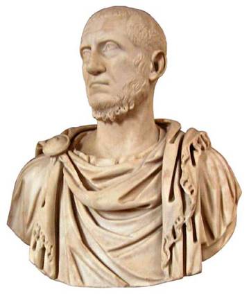 Tacitus  Roman Emperor reigned 275-276 CE  Musee du Louvre